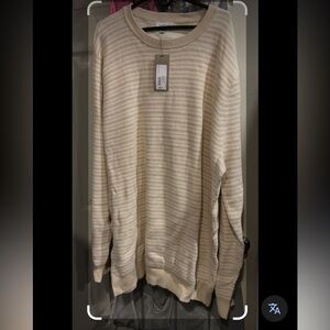 Goodfellow & Co Men's Striped Cream Sweater